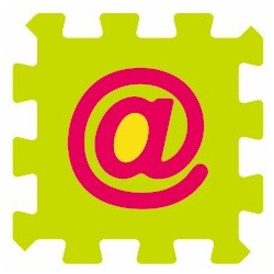 Sticker alphabet chiffre 1 un