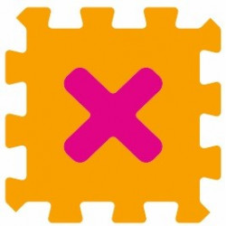 Sticker alphabet chiffre 1 un