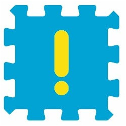 Sticker alphabet chiffre 1 un