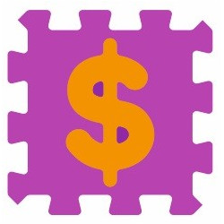 Sticker alphabet chiffre 1 un