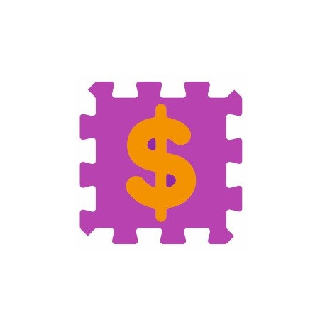 Sticker alphabet chiffre 1 un