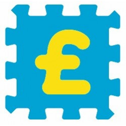 Sticker alphabet chiffre 1 un