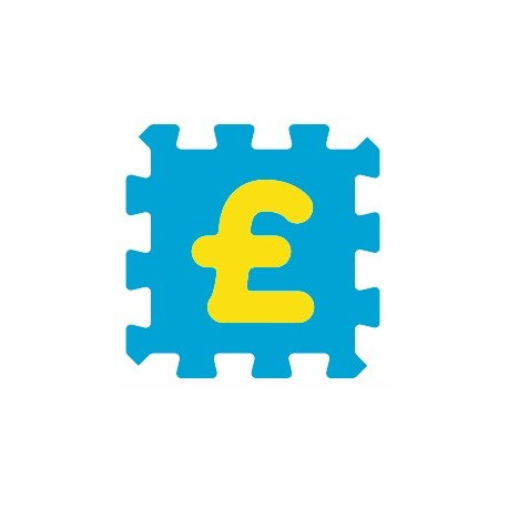 Sticker alphabet chiffre 1 un