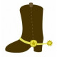 Sticker mural Botte de cow boy