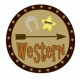 Sticker chambre Affiche western