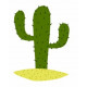 Sticker mural Cactus sur le sable