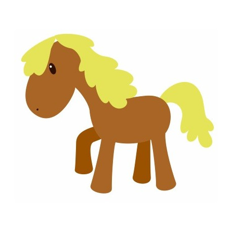 Sticker mural Cheval de cow boy