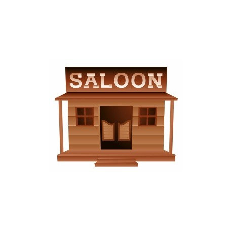 Sticker mural Saloon