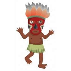 Sticker mural Africain chambre