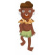 Sticker mural Africain piercing