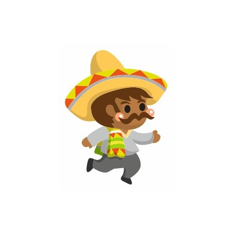Sticker mexicain danse
