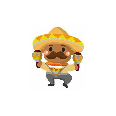 Autocollant mexicain danse
