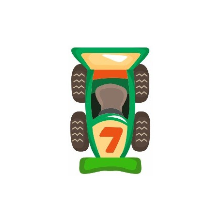 Sticker voiture de course