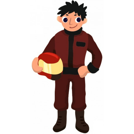 Sticker pilote de course