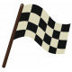 Sticker Drapeau de course damier
