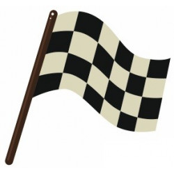 Sticker Drapeau de course damier