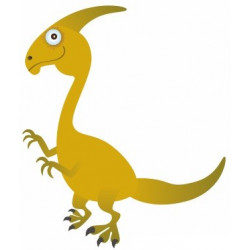 Sticker Dinosaure avec corne