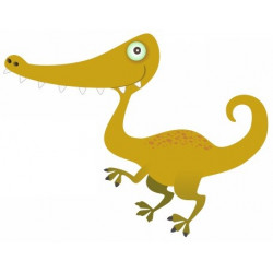 Sticker mural dinosaure