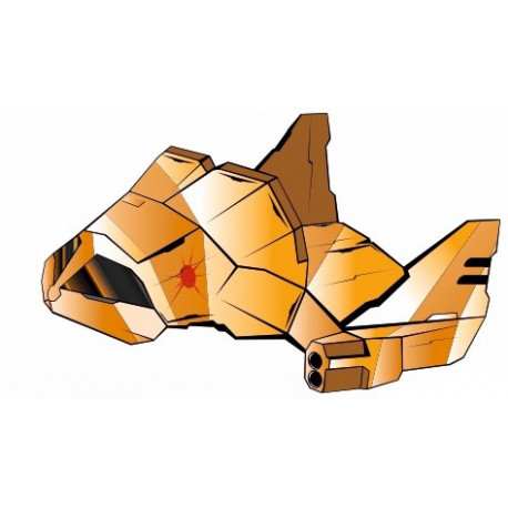 Autocollant deco vaisseau spatial