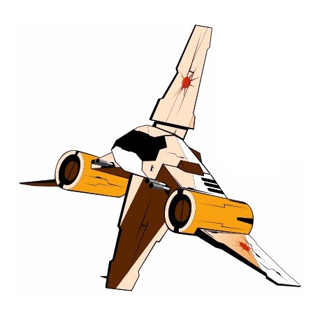 Autocollant vaisseau spatial