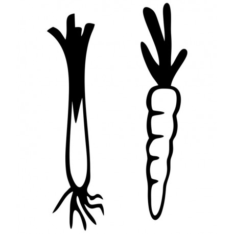 Sticker Poireau Carotte