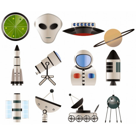 Autocollant mural kit espace