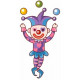 Sticker mural Clown équilibriste