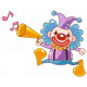 Sticker mural Clown de cirque