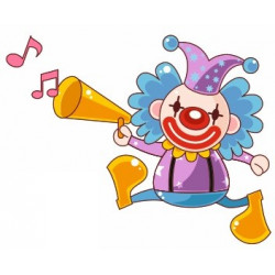 Sticker mural Clown de cirque