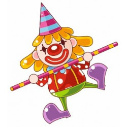 Sticker clown