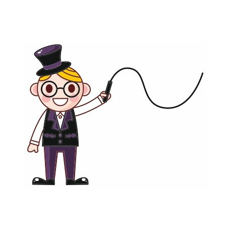 Sticker mural dresseur