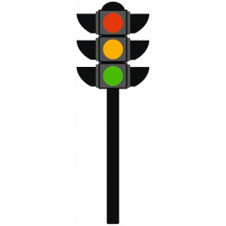 Sticker feu tricolore