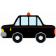 Sticker mural voiture taxi