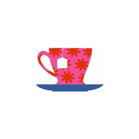 Sticker mural tasse café