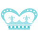 Sticker couronne turquoise