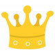 Sticker couronne jaune
