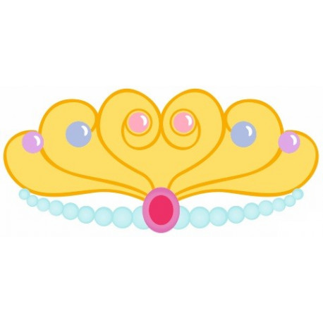 Sticker couronne perle