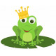 Sticker grenouille charmante