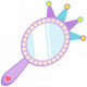 Sticker miroir de princesse
