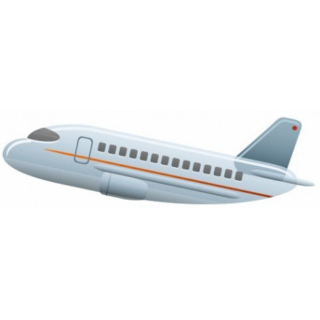 Sticker avion décolle