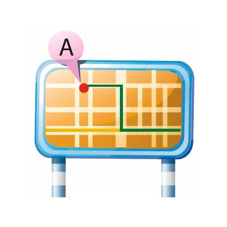 Sticker carte de métro