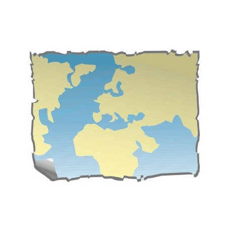 Sticker carte du monde