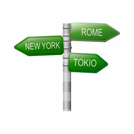 Sticker mural pencarte du monde