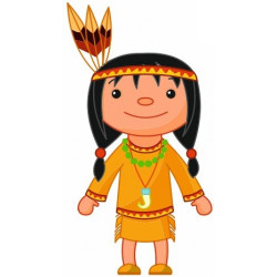 Sticker mural indienne