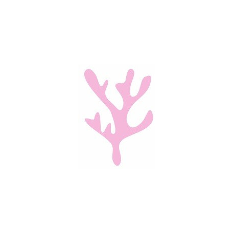 Autocollant mural corail rose