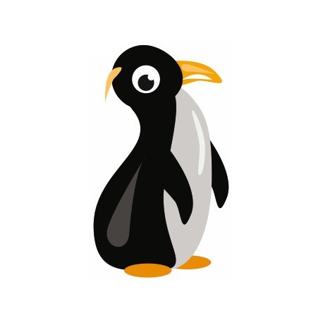 Autocollant mural pingouin