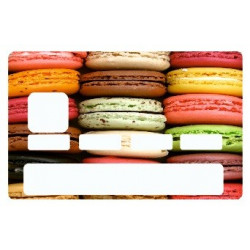 Sticker carte bancaire Macaron