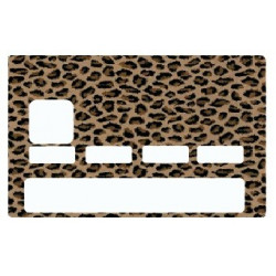 Sticker carte bancaire Léopard