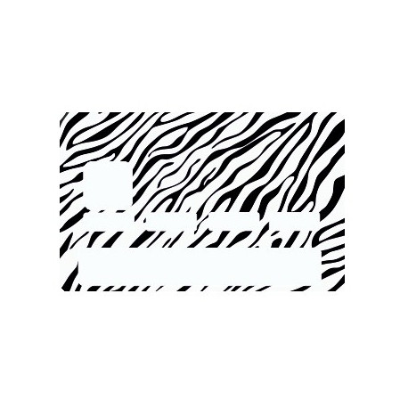 Sticker carte bancaire Zèbre