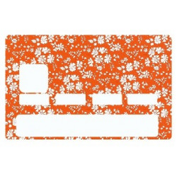 Sticker carte bancaire Liberty Orange